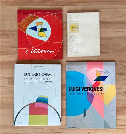 EUGENIO CARMI E LUIGI VERONESI - Lotto unico di 4 cataloghi