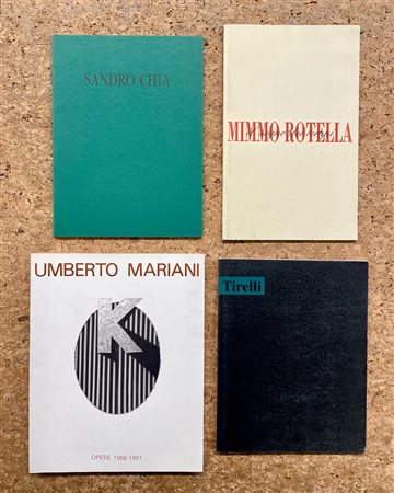 ARTE ITALIANA DEL DOPOGUERRA (CHIA, MARIANI, TIRELLI E ROTELLA) - Lotto unico di 4 cataloghi: