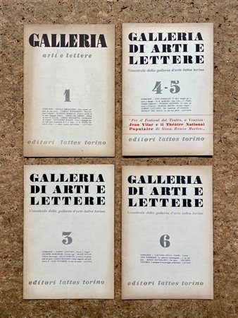 GALLERIA DI ARTI E LETTERE - Lotto unico di 4 numeri dell'omonima rivista