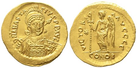 Anastasius I (491-518), Solidus; AV (4,50 g; 21,2 mm)