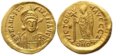 Anastasius I (491-518), Solidus; AV (4,52 g; 20,1 mm)