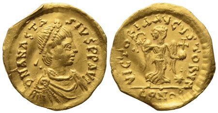 Anastasius I (491-518), Tremissis; AV (1,42 g; 14,4 mm)