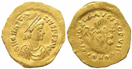 Anastasius I (491-518), Tremissis; AV (1,48 g; 15,8 mm)