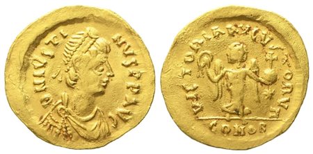 Justin I (518-527), Tremissis; AV (1,42 g; 14,4 mm)