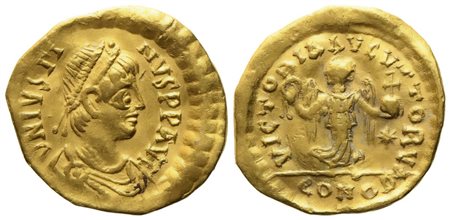 Justin I (518-527), Tremissis; AV (1,31 g; 14,4 mm)