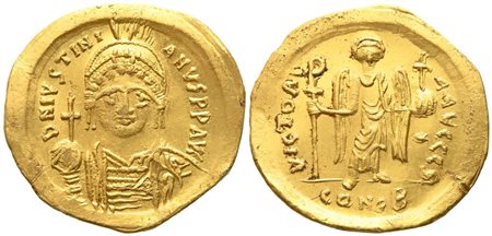 Justinian I (527-565), Solidus; AV (4,40 g; 21 mm)