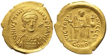 Justinian I (527-565), Solidus; AV (4,13 g; 21,5 mm)