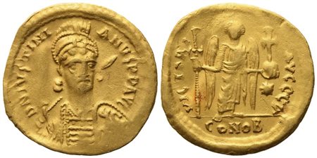 Justinian I (527-565), Solidus; AV (4,02 g; 20,4 mm)