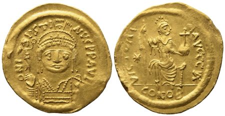 Justin II (565-578), Solidus; AV (4,47 g; 20 mm)