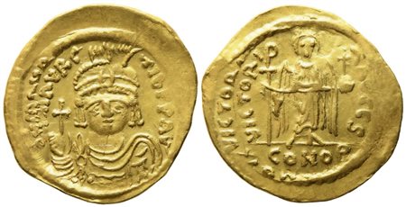 Maurice Tiberius (582-602), Solidus; AV (4,34 g; 22 mm)