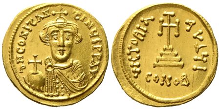 Constans II (641-668), Solidus; AV (4,50 g; 19,7 mm)