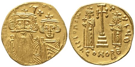 Costans II (641-668), Solidus; AV (4,30 g; 19,8 mm)