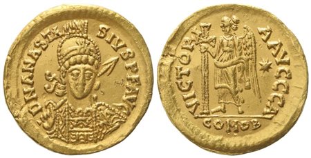 The Ostrogoths, Theoderic (493-526), Solidus; AV (4,40 g; 19 mm)