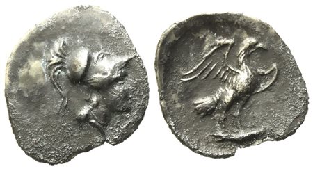 Greek Latium, Alba Fucens (c. 280-275 BC), Obol; AR (0,60 g; 13,5 mm)