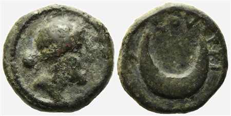 Apulia, Luceria (c. 211-200 BC), Semiuncia; Æ (2,71 g; 12,7 mm)