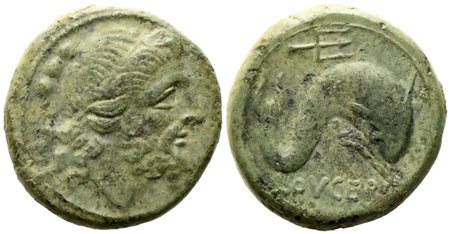 Apulia, Luceria (c. 211-200 BC), Teruncius; Æ (11,01 g; 21,5 mm)