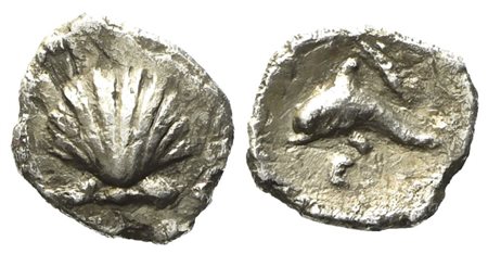 Calabria, Tarentum (c. 325-280 BC), Hemilitron; AR (0,23 g; 8 mm)