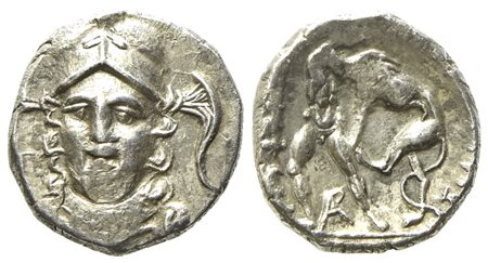 Calabria, Tarentum (c. 280-228 BC), Diobol; AR (0,98 g; 10,4 mm)