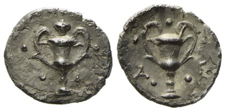 Calabria, Tarentum (c. 280-228 BC), Obol; AR (0,54 g; 10,4 mm)