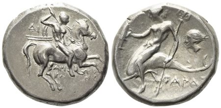 Calabria, Tarentum (c. 272-240 BC), Nomos; AR (6,35 g; 19 mm)