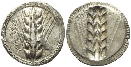 Lucania, Metapontion (c. 510-470 BC), Nomos; AR (8,05 g; 23 mm)