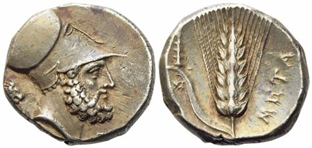 Lucania, Metapontion (c. 340-330 BC), Nomos; AR (8 g; 20 mm)