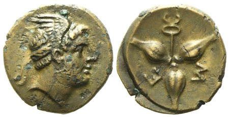 Lucania, Metapontion (c. 300-250 BC), Æ (1,92 g; 13,6 mm)