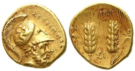 Lucania, Metapontion (c. 280-279 BC), Tetrobol; AV (2,85 g; 13 mm)