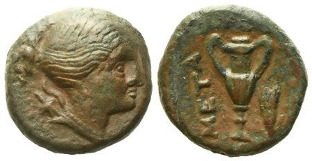 Lucania, Metapontion (c. 250-207 BC), Æ (1,43 g; 11,4 mm)