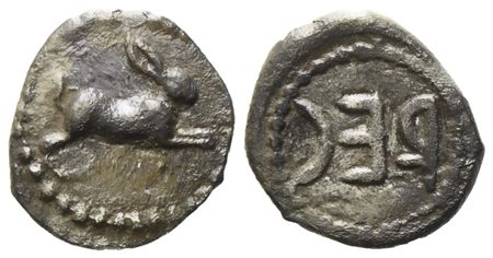 Bruttium, Rhegion, Time of Anaxilas (c. 494-461 BC), Litra; AR (0,62 g; 10 mm)