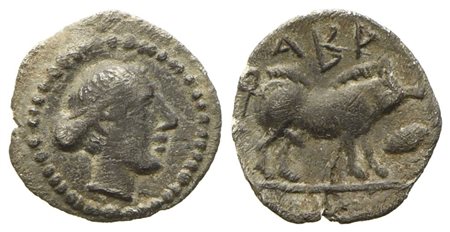 Sicily, Abakainon (430-420 BC), Hemilitron; AR (0,23 g; 8,5 mm)