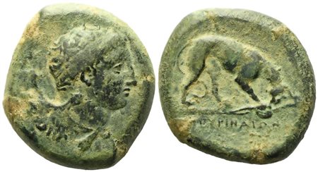 Sicily, Agyrion (c. 339-336 BC), Hemilitron; Æ (17,90 g; 26,7 mm)