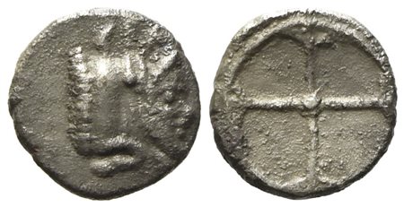 Sicily, Gela (c. 480-470 BC), Litra; AR (0,50 g; 9 mm)