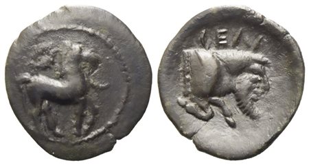 Sicily, Gela (465-450 BC c.ca), Litra; AR (0,56 g; 12,2 mm)