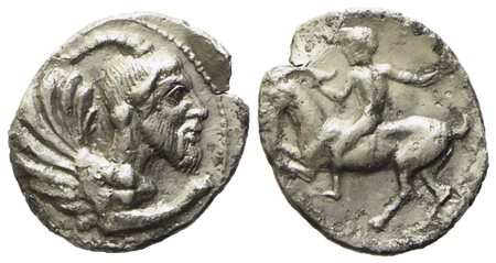 Sicily, Himera (c. 472-420 BC), Litra; AR (0,77 g; 11,6 mm)