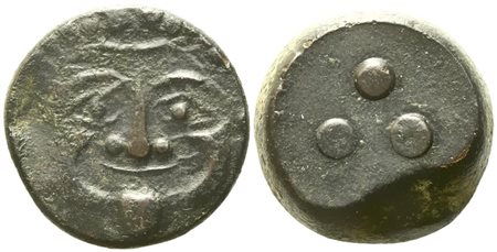 Sicily, Himera (c. 430-420 BC), Tetras; Æ (12,93 g; 20,7 mm)