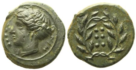 Sicily, Himera (c. 415-409 BC), Hemilitron; Æ (3,86 g; 17,2 mm)