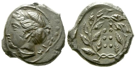 Sicily, Himera (c. 410-408 BC), Hemilitron; Æ (5,60 g; 16,5 mm)