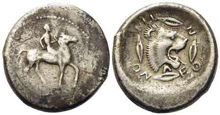 Sicily, Leontinoi (475-466 BC), Didrachm, AR (g 8,2; mm 21,5)