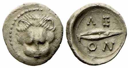 Sicily, Leontinoi (460-450 BC), Litra, AR (g 0,61; mm 10,1)