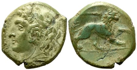 Sicily, Messana (278-275 BC), Litra; Æ (6,33 g; 21,6 mm)