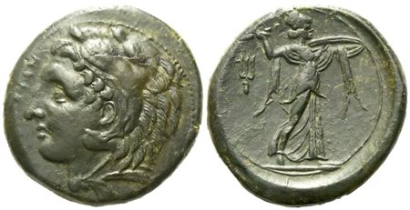 Sicily, Syracuse, Time of Pyrrhos of Epeiros (c.ca 278-276 BC), Æ (10,10 g; 26 mm)