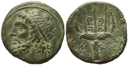 Sicily, Syracuse , Time of Hieron II (274-216 BC), Litra; Æ (8,35 g; 22 mm)