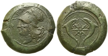 Sicily, Syracuse, Time of Timoleon and the Third Democracy (c. 344-317 BC), Litra; Æ (32,75 g; 31,4 mm)