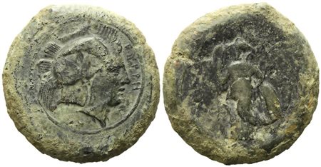 Sicily, Tyrrhenoi (c. 357-336 BC), Litra; Æ (30,76 g; 31,15 mm)