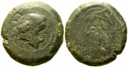 Sicily, Tyrrhenoi (c. 354/3-336 BC), Litra; Æ (31,72 g; 30,5 mm)