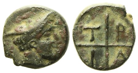 Macedon, Tragilos (c. 450-400 BC), Æ (1,13 g; 10 mm)