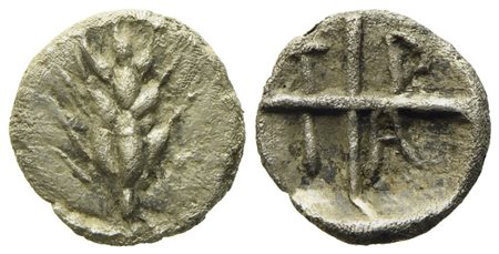 Macedon, Tragilos (c. 450-400 BC), Hemiobol; AR (0,27 g; 7,20 mm)