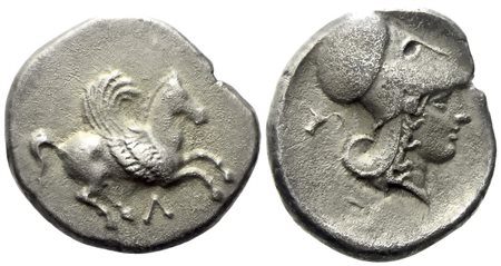 Akarnania, Leukas (c.ca 400-375 BC), Stater; AR (7,40 g; 21,5 mm)