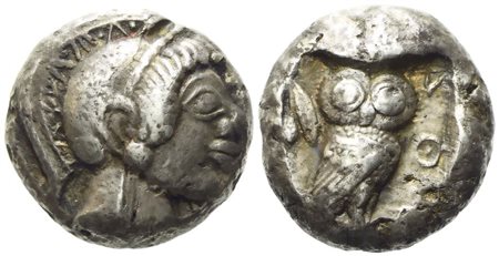 Attica, Athens (c.ca 510/500-480 BC), Tetradrachm; AR (16,85 g; 21,3 mm)